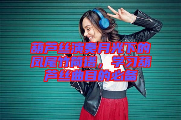 葫芦丝演奏月光下的凤尾竹简谱，学习葫芦丝曲目的必备