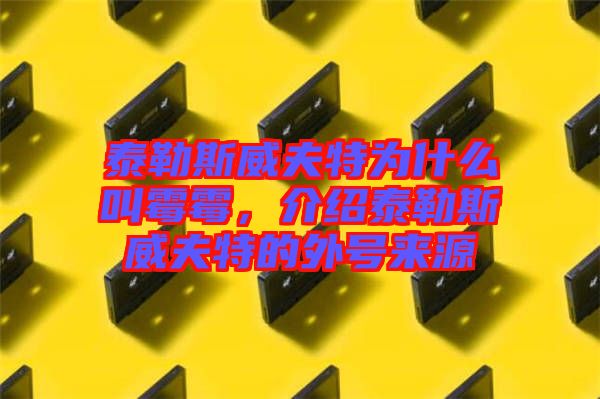 泰勒斯威夫特为什么叫霉霉，介绍泰勒斯威夫特的外号来源