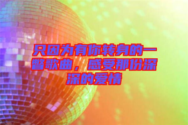 只因为有你转身的一瞥歌曲，感受那份深深的爱情