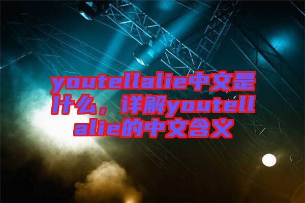 youtellalie中文是什么，详解youtellalie的中文含义