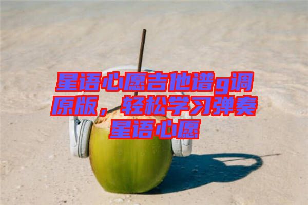 星语心愿吉他谱g调原版，轻松学习弹奏星语心愿