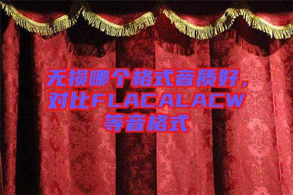 无损哪个格式音质好，对比FLACALACW等音格式