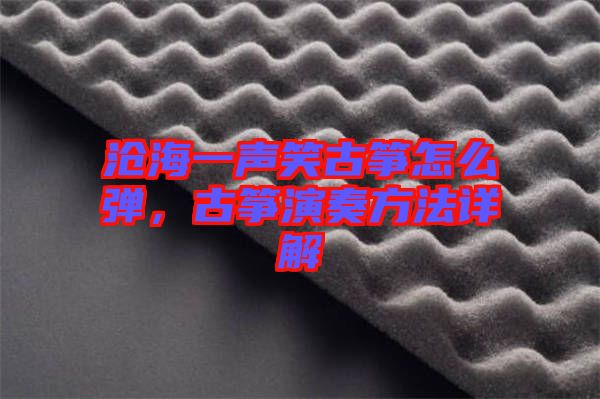 沧海一声笑古筝怎么弹，古筝演奏方法详解