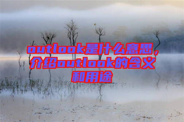 outlook是什么意思，介绍outlook的含义和用途