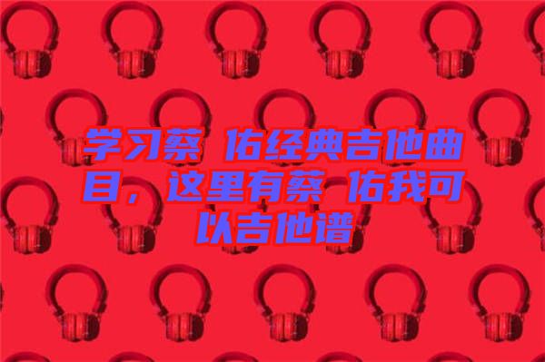 学习蔡旻佑经典吉他曲目，这里有蔡旻佑我可以吉他谱