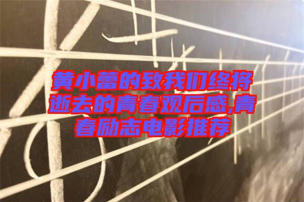 黄小蕾的致我们终将逝去的青春观后感,青春励志电影推荐