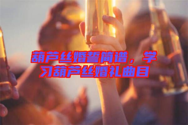 葫芦丝婚誓简谱，学习葫芦丝婚礼曲目