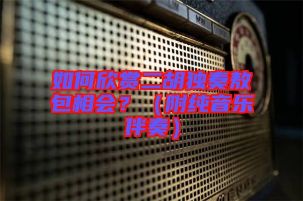 如何欣赏二胡独奏敖包相会？（附纯音乐伴奏）