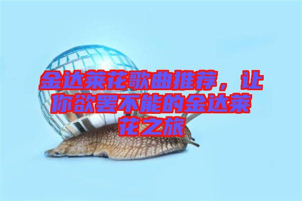 金达莱花歌曲推荐，让你欲罢不能的金达莱花之旅