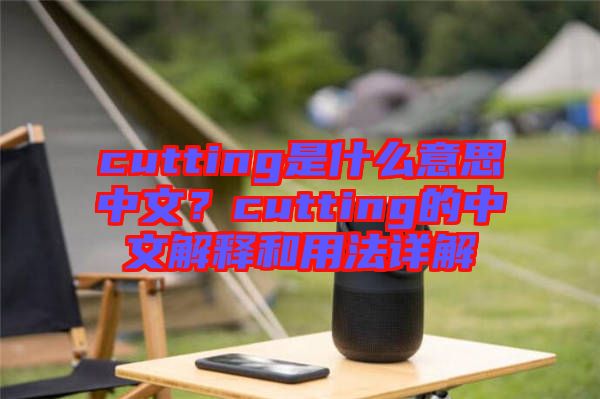 cutting是什么意思中文？cutting的中文解释和用法详解