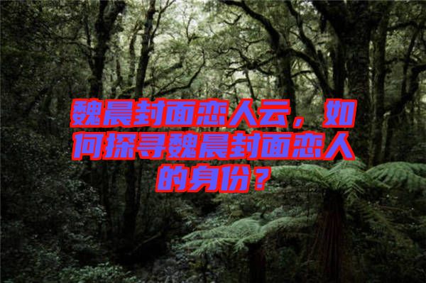 魏晨封面恋人云，如何探寻魏晨封面恋人的身份？