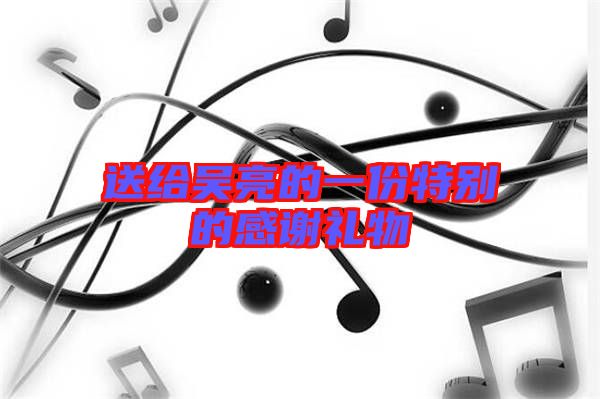 送给吴亮的一份特别的感谢礼物