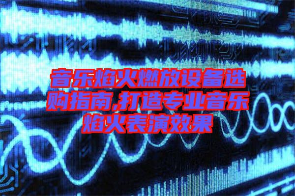 音乐焰火燃放设备选购指南,打造专业音乐焰火表演效果